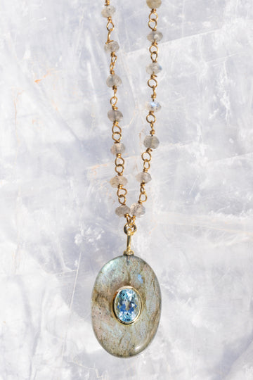 AMULET NECKLACE- LABRADORITE